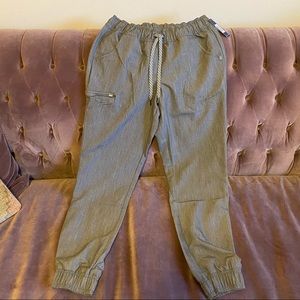 Jaanuu Heather Grey Jogger Pants